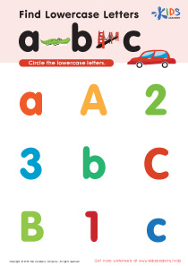 Lowercase/Small Letters Worksheets image